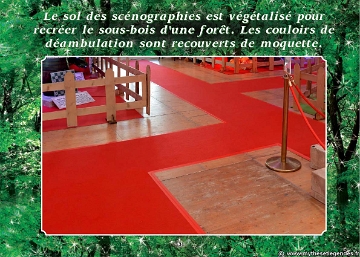 Exposition La Forêt Enchantée (126) Sol végétalisé et moquette au sol